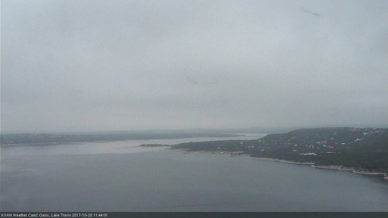 Lake Travis webcam, October 20, 2017 10:50 AM CT