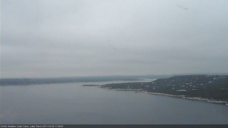 Lake Travis webcam, October 20, 2017 11:00 AM CT