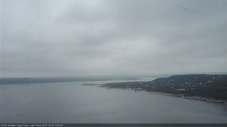 Lake Travis webcam, October 20, 2017 11:45 AM CT