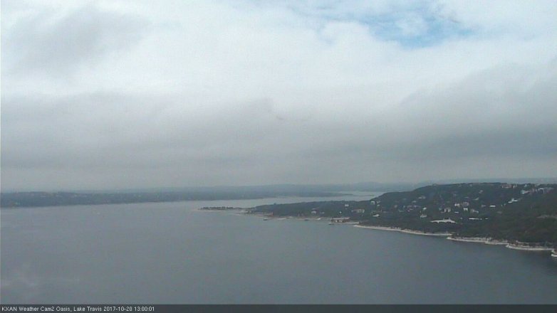 Lake Travis webcam, October 20, 2017 12:15 PM CT