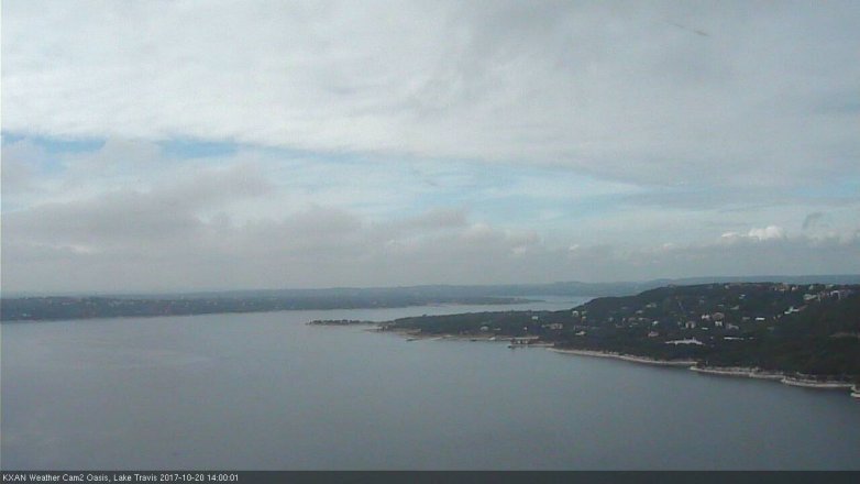 Lake Travis webcam, October 20, 2017 1:20 PM CT