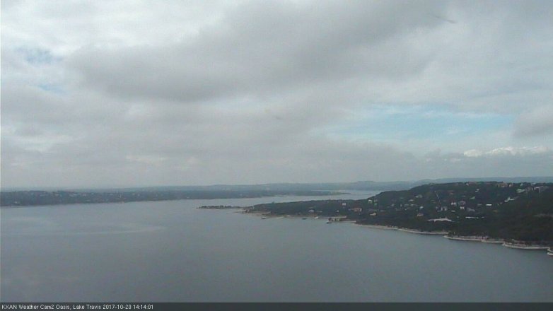 Lake Travis webcam, October 20, 2017 1:35 PM CT