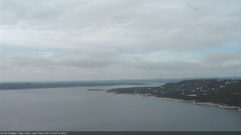 Lake Travis webcam, October 20, 2017 1:40 PM CT