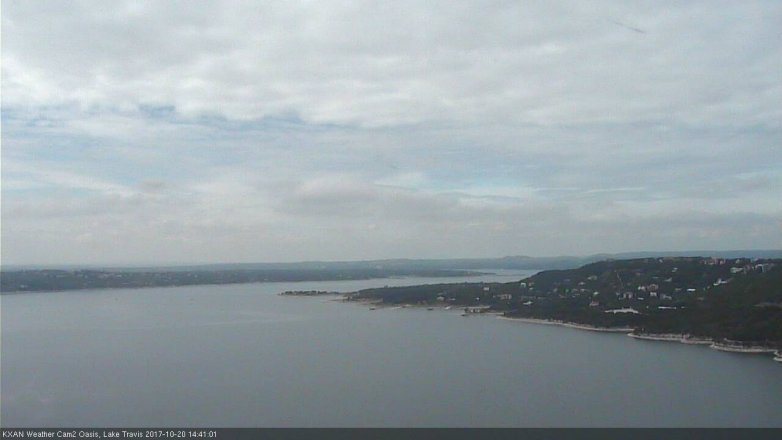 Lake Travis webcam, October 20, 2017 1:45 PM CT