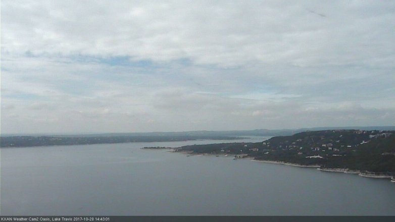 Lake Travis webcam, October 20, 2017 1:50 PM CT