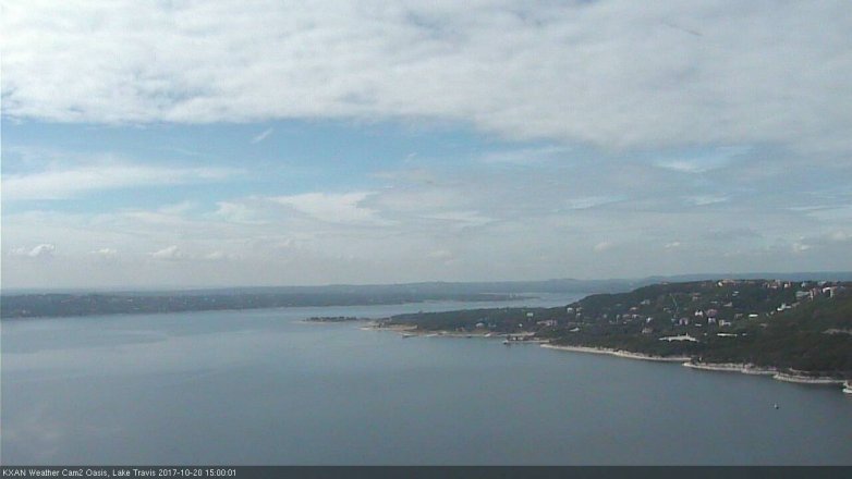 Lake Travis webcam, October 20, 2017 2:25 PM CT