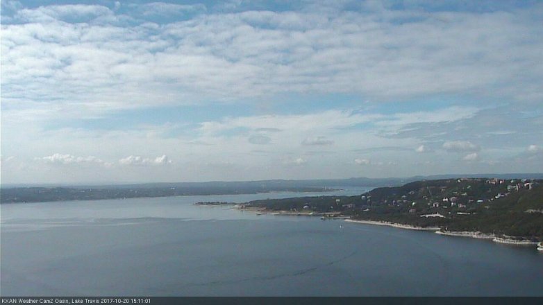 Lake Travis webcam, October 20, 2017 2:35 PM CT