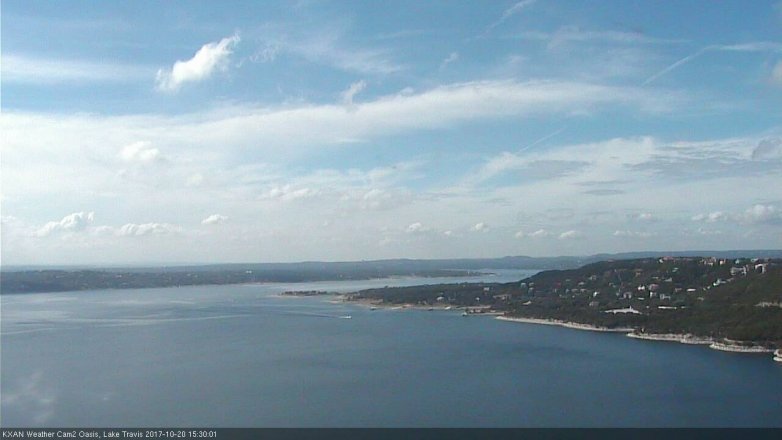 Lake Travis webcam, October 20, 2017 2:55 PM CT