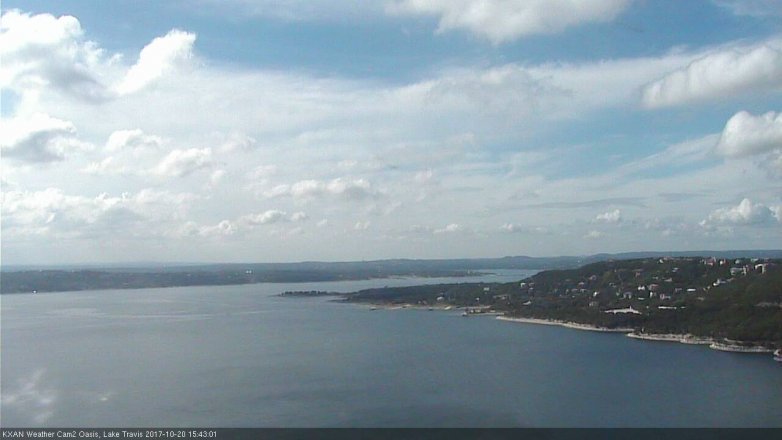 Lake Travis webcam, October 20, 2017 3:00 PM CT
