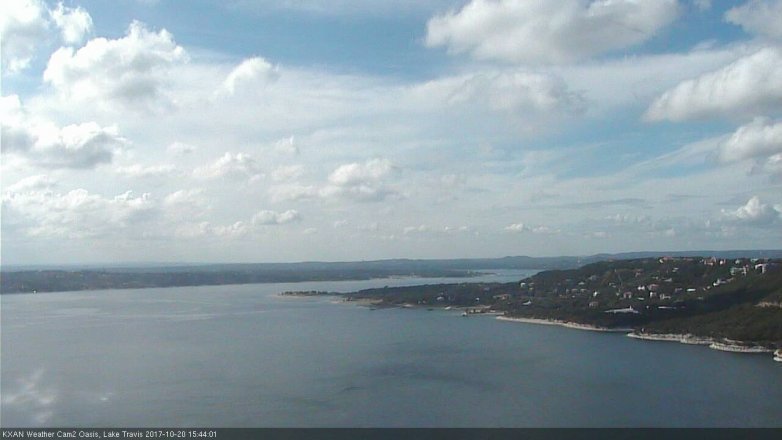 Lake Travis webcam, October 20, 2017 3:05 PM CT