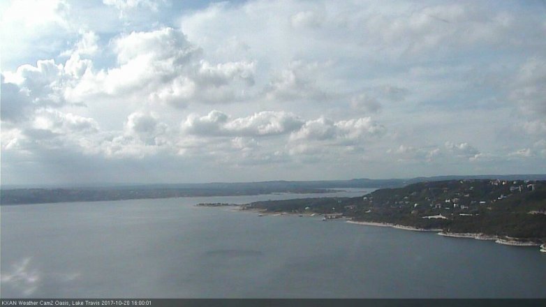 Lake Travis webcam, October 20, 2017 3:10 PM CT