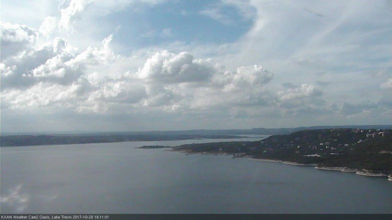 Lake Travis webcam, October 20, 2017 3:20 PM CT