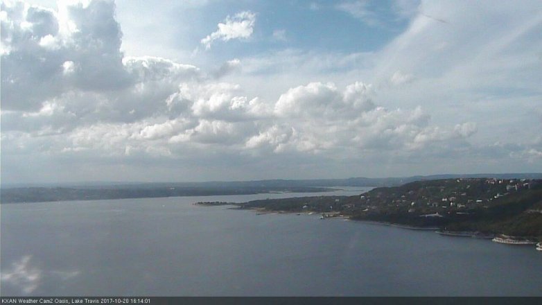 Lake Travis webcam, October 20, 2017 3:25 PM CT