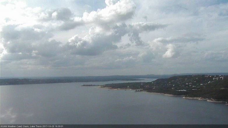 Lake Travis webcam, October 20, 2017 3:50 PM CT