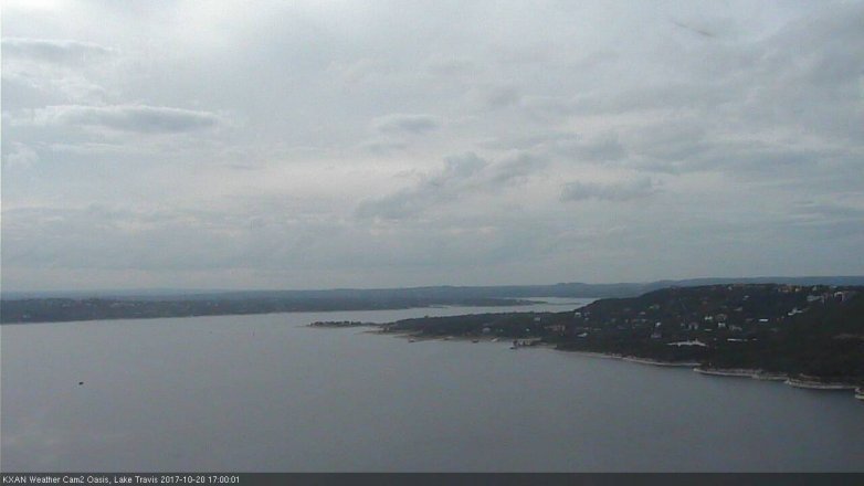 Lake Travis webcam, October 20, 2017 4:15 PM CT