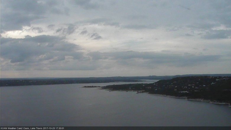 Lake Travis webcam, October 20, 2017 4:35 PM CT