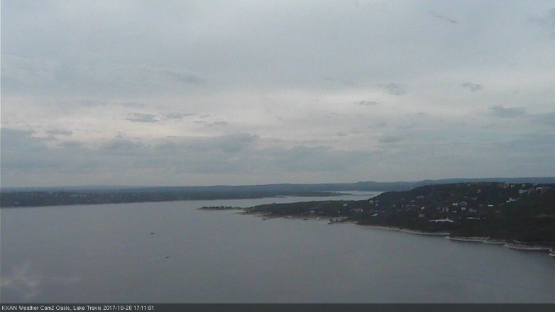 Lake Travis webcam, October 20, 2017 4:40 PM CT