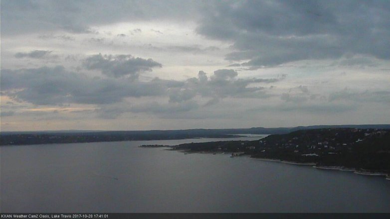 Lake Travis webcam, October 20, 2017 4:55 PM CT