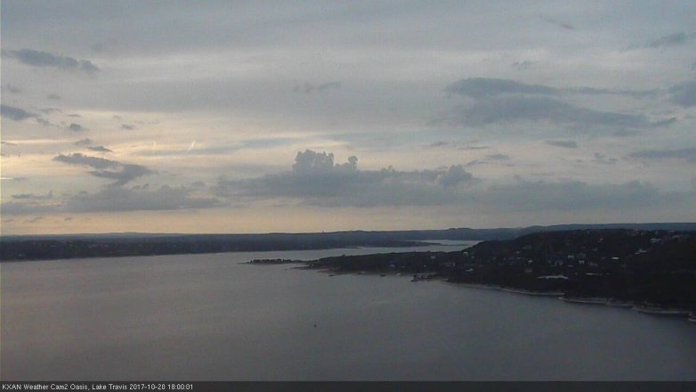 Lake Travis webcam, October 20, 2017 5:25 PM CT