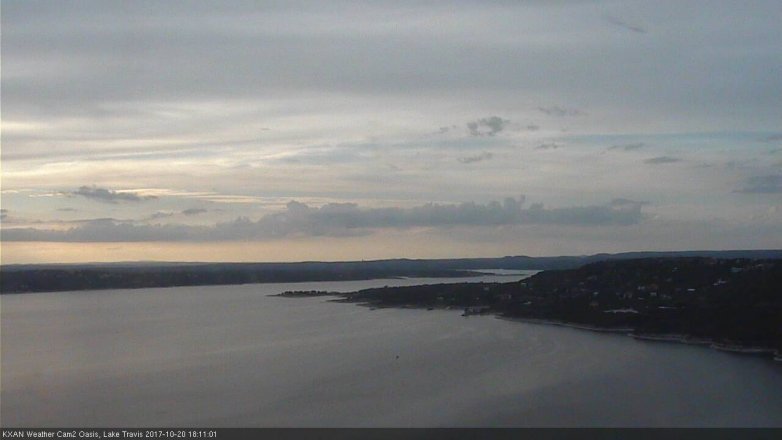 Lake Travis webcam, October 20, 2017 5:30 PM CT