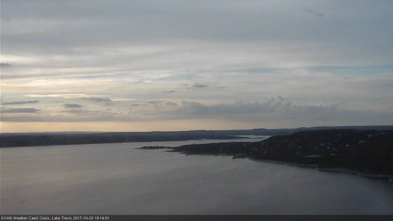 Lake Travis webcam, October 20, 2017 5:35 PM CT