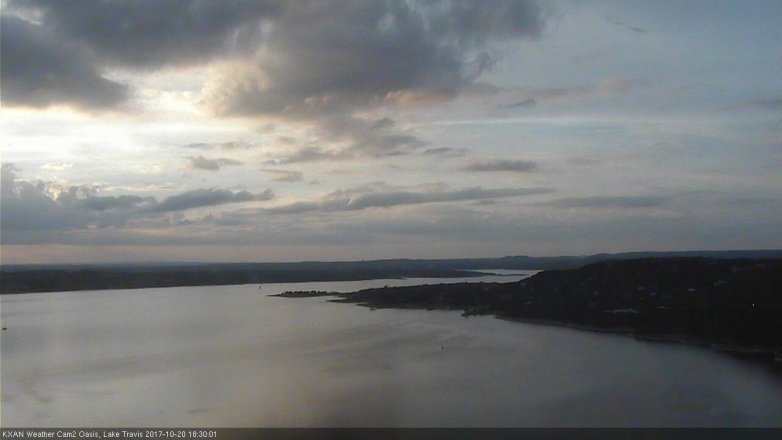Lake Travis webcam, October 20, 2017 5:55 PM CT
