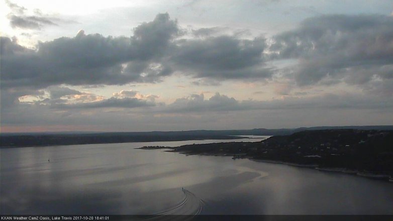 Lake Travis webcam, October 20, 2017 6:10 PM CT
