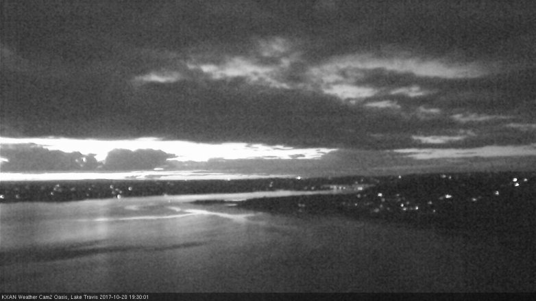 Lake Travis webcam, October 20, 2017 7:00 PM CT