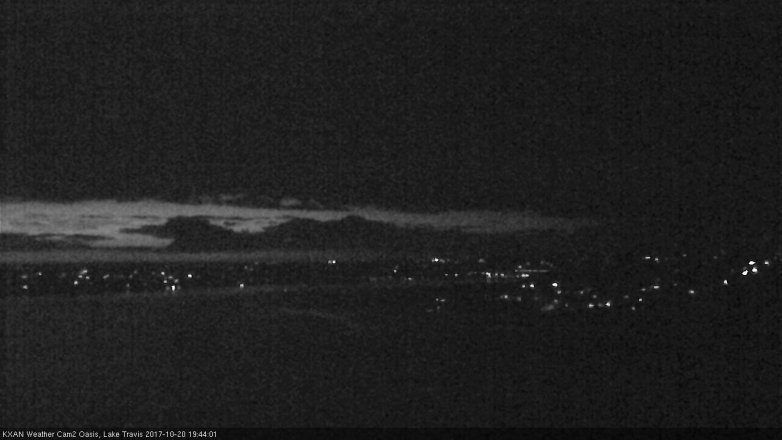 Lake Travis webcam, October 20, 2017 7:05 PM CT