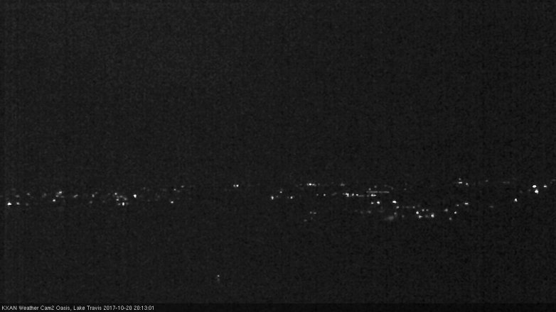 Lake Travis webcam, October 20, 2017 7:25 PM CT