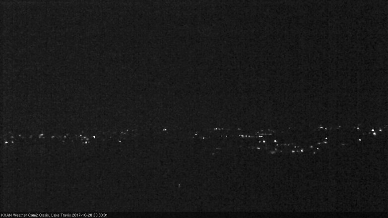 Lake Travis webcam, October 20, 2017 7:45 PM CT