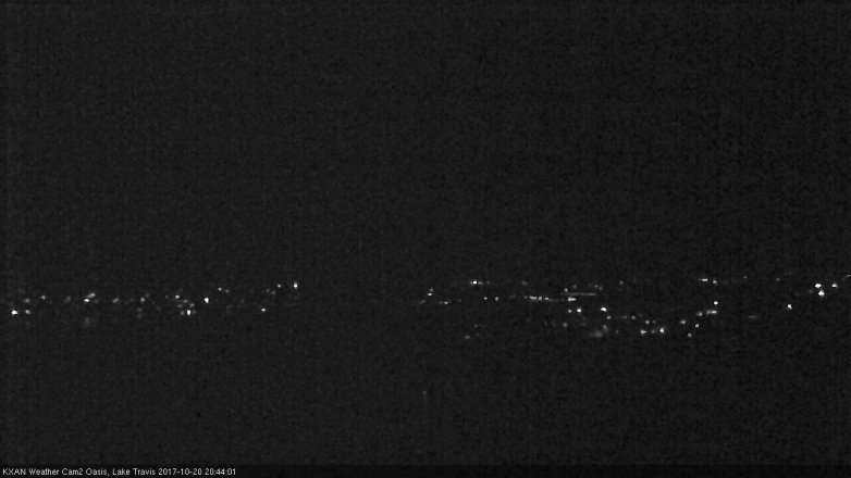 Lake Travis webcam, October 20, 2017 7:55 PM CT