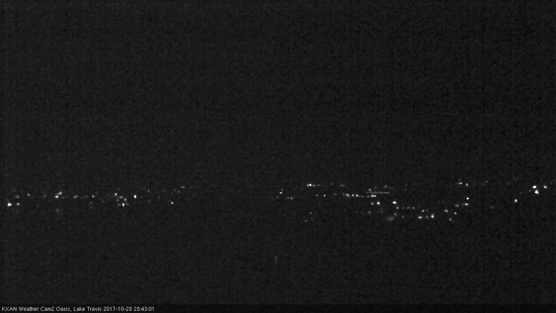 Lake Travis webcam, October 20, 2017 8:10 PM CT