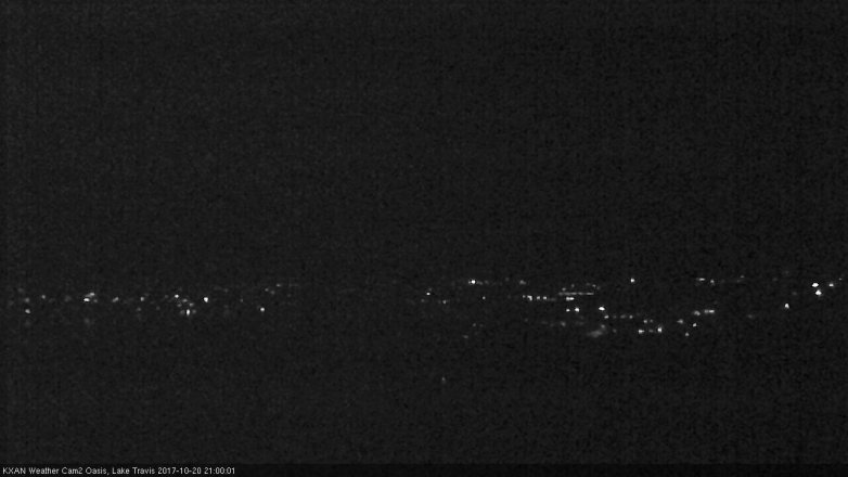 Lake Travis webcam, October 20, 2017 8:15 PM CT
