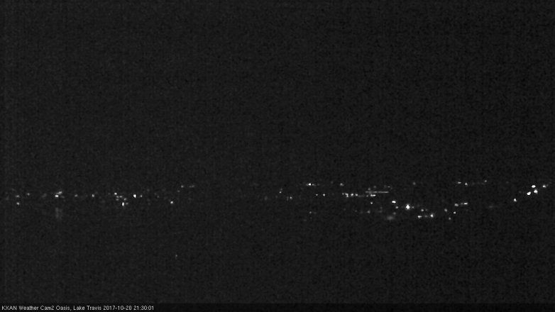 Lake Travis webcam, October 20, 2017 8:35 PM CT
