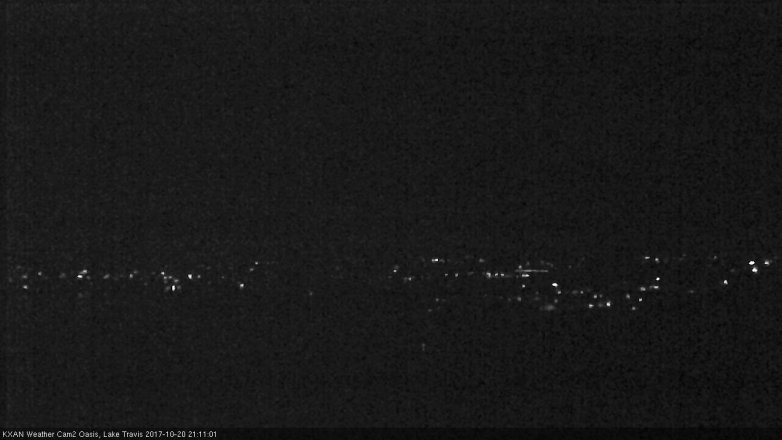 Lake Travis webcam, October 20, 2017 8:40 PM CT
