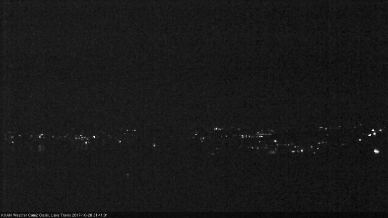 Lake Travis webcam, October 20, 2017 8:50 PM CT