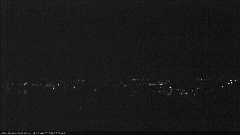 Lake Travis webcam, October 20, 2017 9:05 PM CT