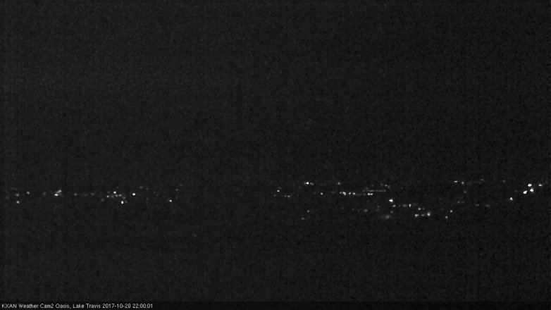 Lake Travis webcam, October 20, 2017 9:30 PM CT