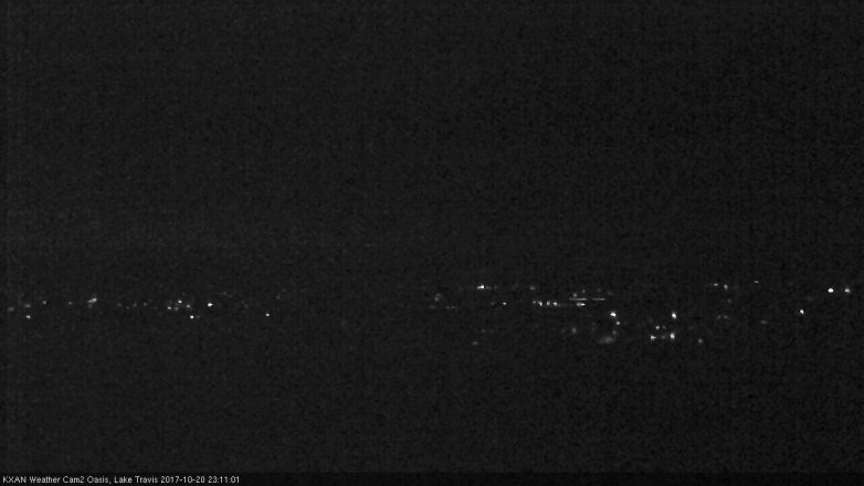 Lake Travis webcam, October 20, 2017 10:20 PM CT