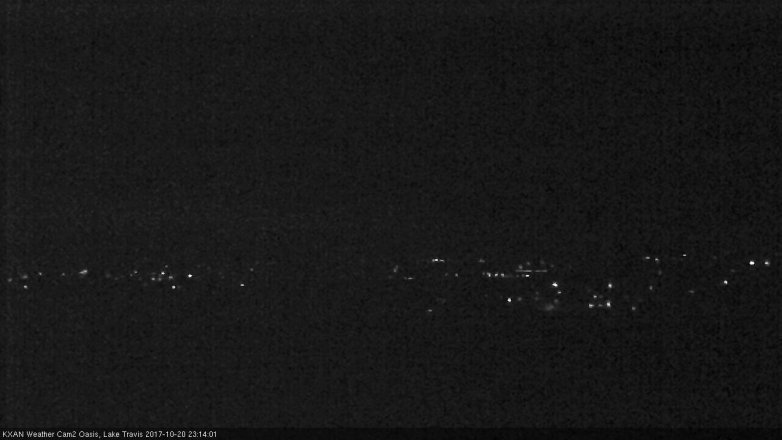Lake Travis webcam, October 20, 2017 10:25 PM CT