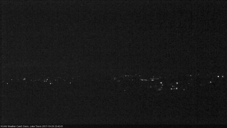 Lake Travis webcam, October 20, 2017 11:05 PM CT