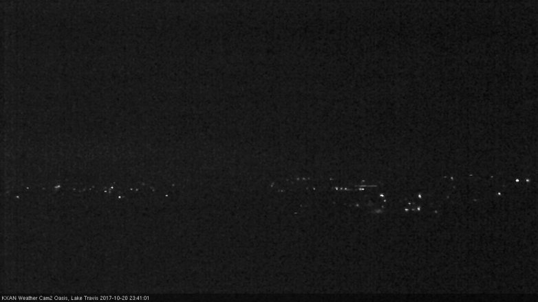Lake Travis webcam, October 20, 2017 11:10 PM CT