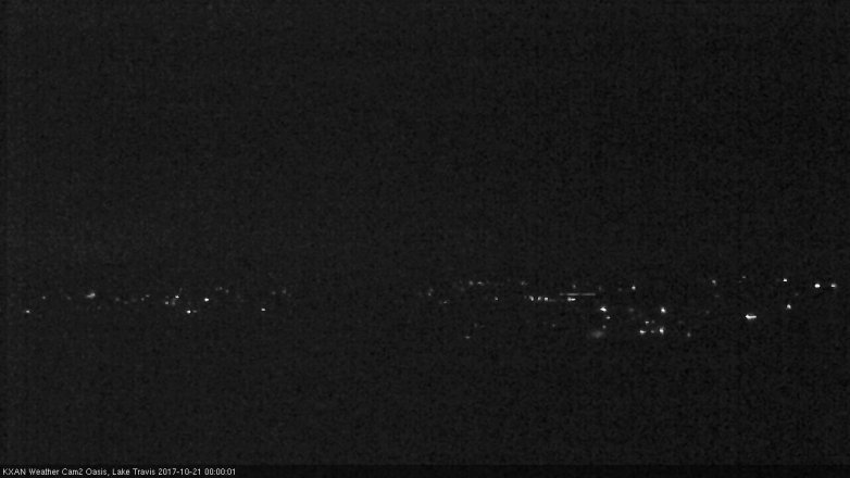 Lake Travis webcam, October 20, 2017 11:30 PM CT