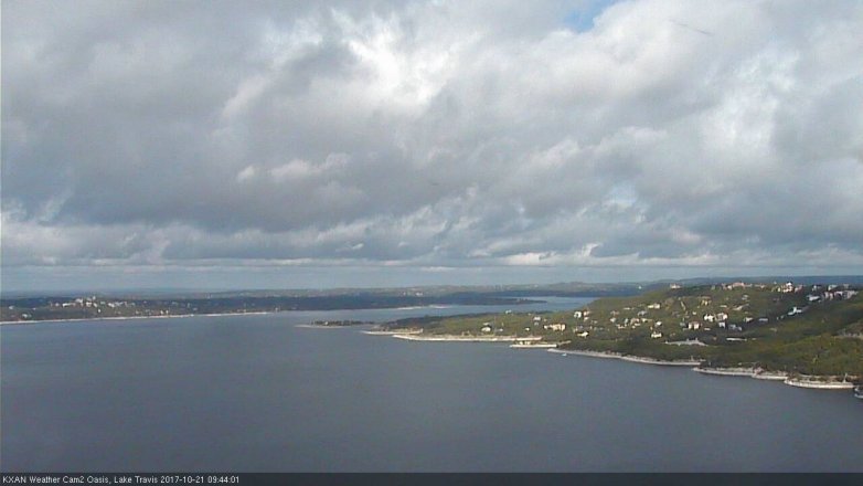 Lake Travis webcam, October 21, 2017 9:00 AM CT