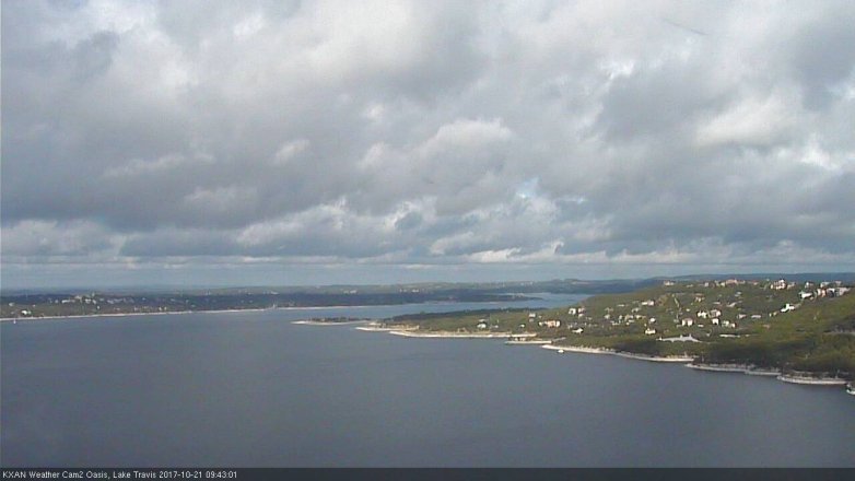 Lake Travis webcam, October 21, 2017 9:05 AM CT