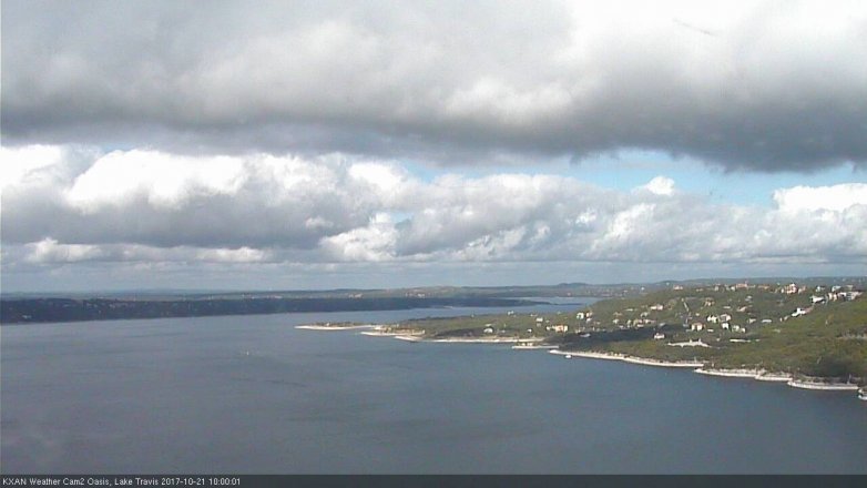 Lake Travis webcam, October 21, 2017 9:20 AM CT
