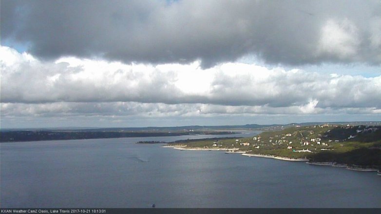 Lake Travis webcam, October 21, 2017 9:25 AM CT