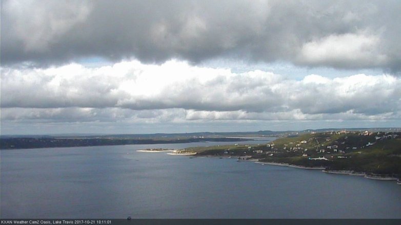 Lake Travis webcam, October 21, 2017 9:30 AM CT