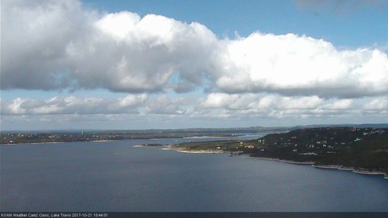 Lake Travis webcam, October 21, 2017 9:50 AM CT